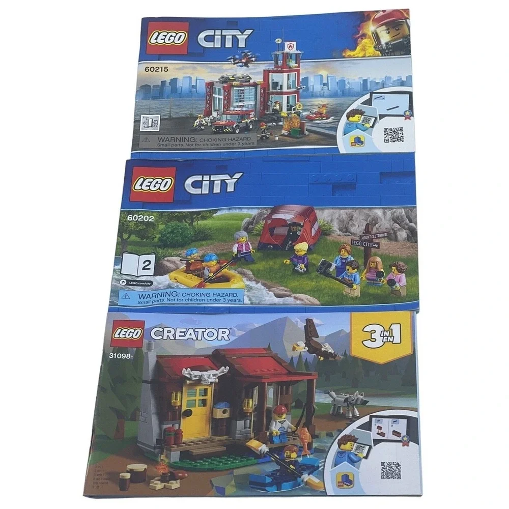 LEGO Instruction Manuals Lot of 19 City Creator Classic Chima Harry Potter Mixed
